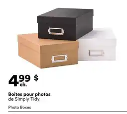 Michaels Boîtes pour photos de Simply Tidy offer