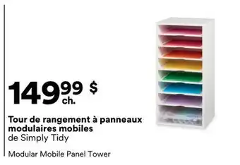 Michaels Tour de rangement à panneaux modulaires mobiles de Simply Tidy offer