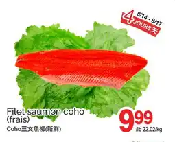T&T Supermarket Filet saumon coho (frais) offer