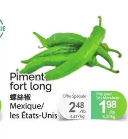 T&T Supermarket PIMENT FORT LONG offer