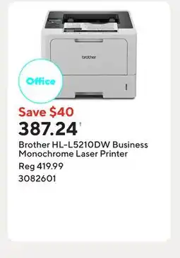 Staples Brother HL-L5210DW Business Monochrome Laser Printer offer