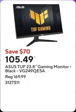 Staples ASUS TUF 23.8 Gaming Monitor - Black - VG249QE5A offer