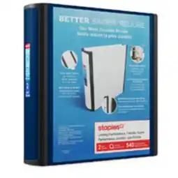 Staples Staples Better Binder - 2 - Blue offer