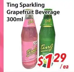 Bestco Food Mart Ting Sparkling Grapefruit Beverage offer