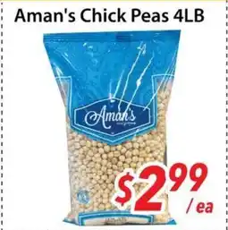 Bestco Food Mart Aman's Chick Peas 4LB offer