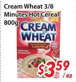 Bestco Food Mart Cream Wheat 3/8 Minutes Hot Cereal offer