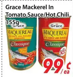 Bestco Food Mart Grace Mackerel In Tomato Sauce/Hot Chili offer