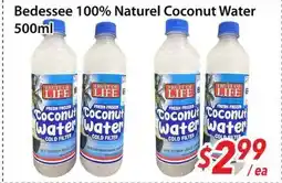 Bestco Food Mart Bedessee 100% Natural Coconut Water offer