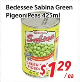 Bestco Food Mart Bedessee Sabina Green Pigeon Peas offer