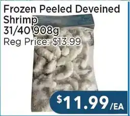 Blue Sky Supermarket Frozen Peeled Deveined Shrimp 31/40 offer