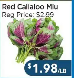 Blue Sky Supermarket Red Callaloo Miu offer
