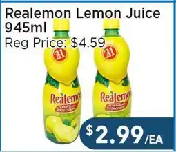Blue Sky Supermarket Realemon Lemon Juice offer