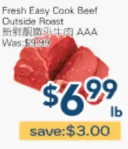 Oceans Fresh Food Market Fresh Easy Cook Beef Outside Roast offer