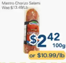 Oceans Fresh Food Market Mastro Chorizo Salami offer