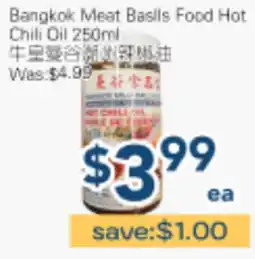 Oceans Fresh Food Market Bangkok Meat Basils Food Hot Chili Oil offer