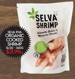 Fiesta Farms SELVA RWA ORGANIC COOKED SHRIMP offer