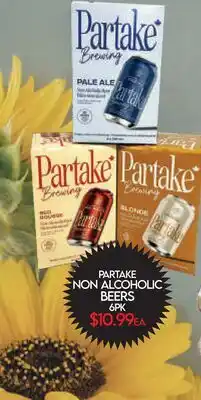 Fiesta Farms PARTAKE NON ALCOHOLIC BEERS offer