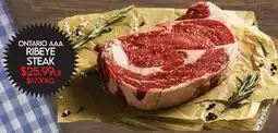 Fiesta Farms ONTARIO AAA RIBEYE STEAK offer