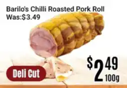 Nations Fresh Foods Barilo's Chilli Roasted Pork Roll offer