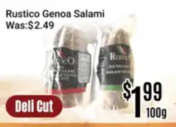 Nations Fresh Foods Rustico Genoa Salami offer