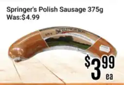 Nations Fresh Foods Springer's Polish Sausage offer