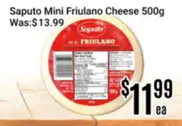 Nations Fresh Foods Saputo Mini Friulano Cheese offer
