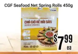 Nations Fresh Foods CGF Seafood Net Spring Rolls offer