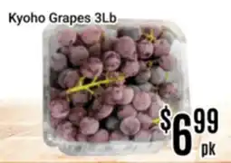 Nations Fresh Foods Kyoho Grapes offer