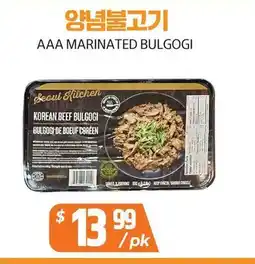 PAT Mart AAA MARINATED BULGOGI offer