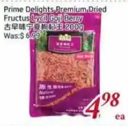Tone Tai Supermarket Prime Delights Premium Dried Fructus Lycii Goji Berry offer