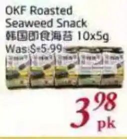 Tone Tai Supermarket OKF Roasted Seaweed Snack offer