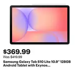 Best Buy Samsung Galaxy Tab S10 Lite 10.9 128GB Android Tablet with Exynos 1380 Processor - Grey offer