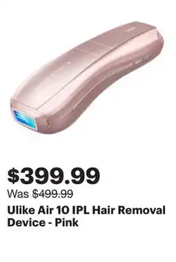 Best Buy Ulike Air 10 IPL Hair Removal Device - Pink offer