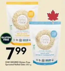 Sobeys ONE DEGREE Gluten Free Sprouted Rolled Oats offer