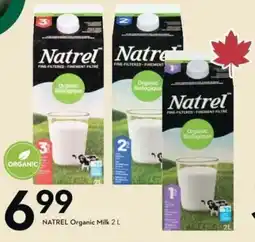 Sobeys NATREL Organic Milk offer