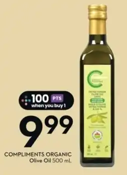 Sobeys COMPLIMENTS ORGANIC Olive Oil offer