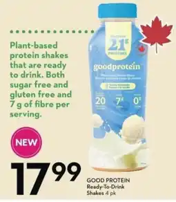 Sobeys GOOD PROTEIN Ready-To-Drink Shakes offer