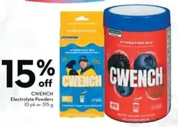 Sobeys CWENCH Electrolyte Powders offer