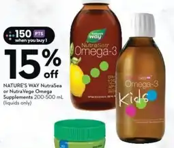 Sobeys NATURE'S WAY NutraSea or NutraVege Omega Supplements offer