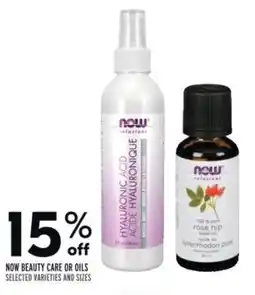 Sobeys NOW BEAUTY CARE OR OILS offer