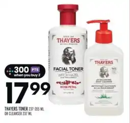 Sobeys THAYERS TONER offer