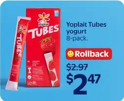 Walmart Yoplait Tubes yogurt offer