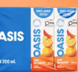 Walmart Oasis beverages or Juice coxes offer