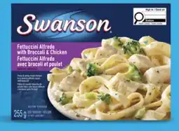 Walmart Swanson fettuccini Alfredo with broccoli & chicken frozen entrees offer