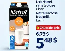 Walmart Natrel lactose free milk offer