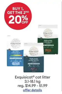 Petsmart Exquisicat cat litter offer