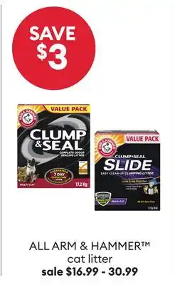 Petsmart ALL ARM & HAMMER cat litter offer
