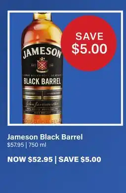LCBO Jameson Black Barrel offer