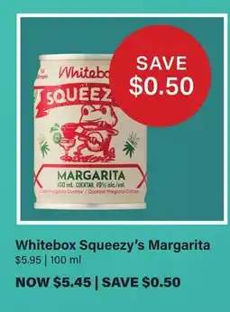LCBO Whitebox Squeezy's Margarita offer