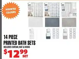 Len's Mill Stores 14 PIECE PRINTED BATH SETS offer